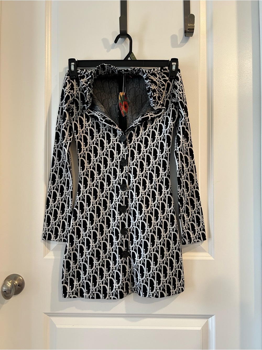 Black & White Monogram Dior Mini Dress